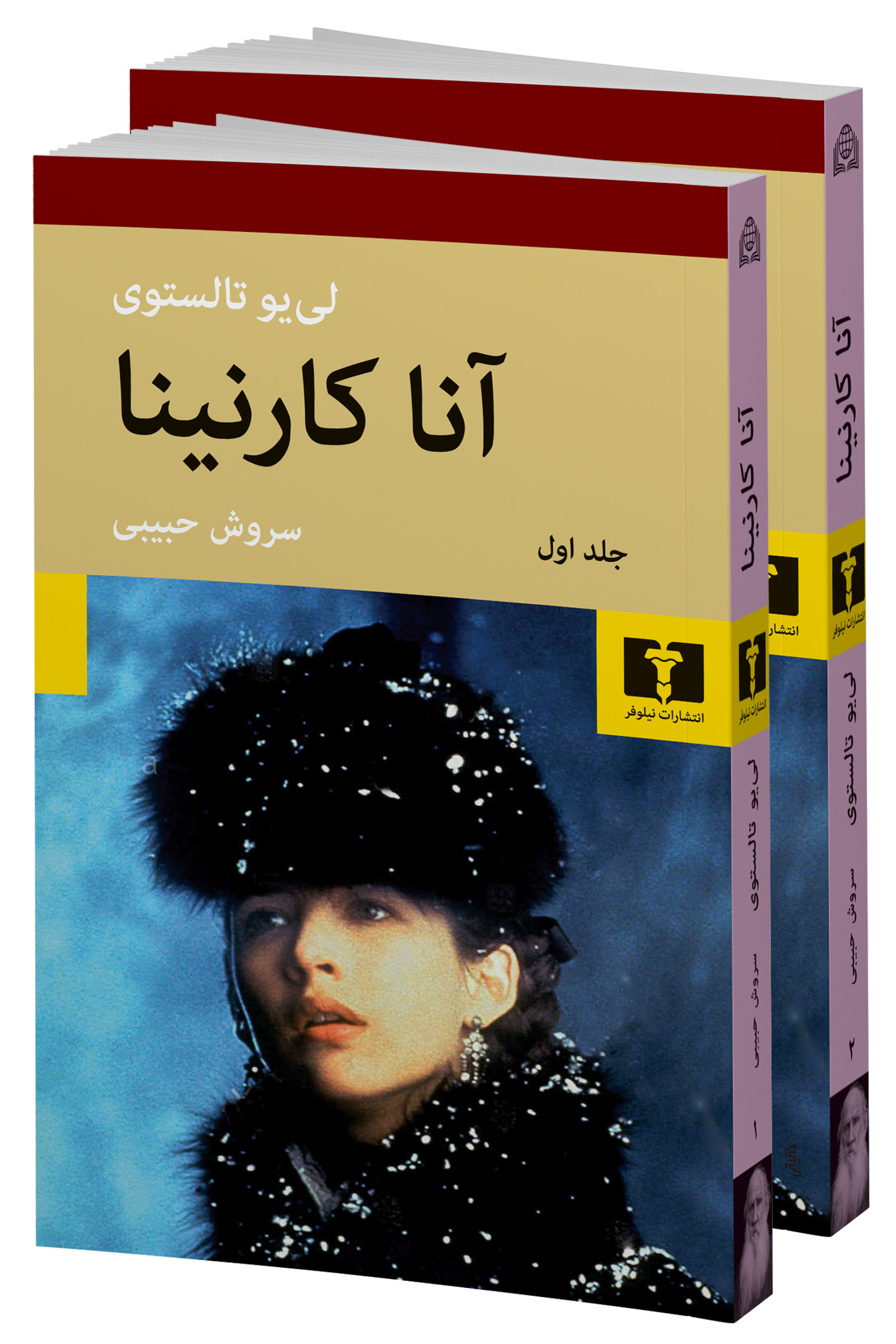 سایز-محصول-اتاکارنینا کتاب آناکارنینا ترجمه سروش حبیبی جلد شومیز نشر نیلوفر